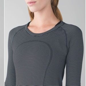 Striped lululemon athletic top